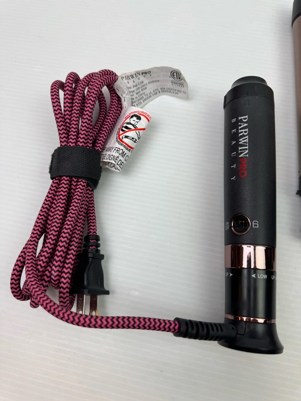 Parwin Pro Beauty 8-in-1 Curling Iron Set Rose Gold 8 Interchangeable Barrels In